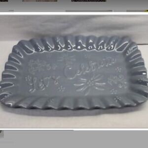 Temp-tations Special Edition 16" Celebration Platter SLATE BLUE